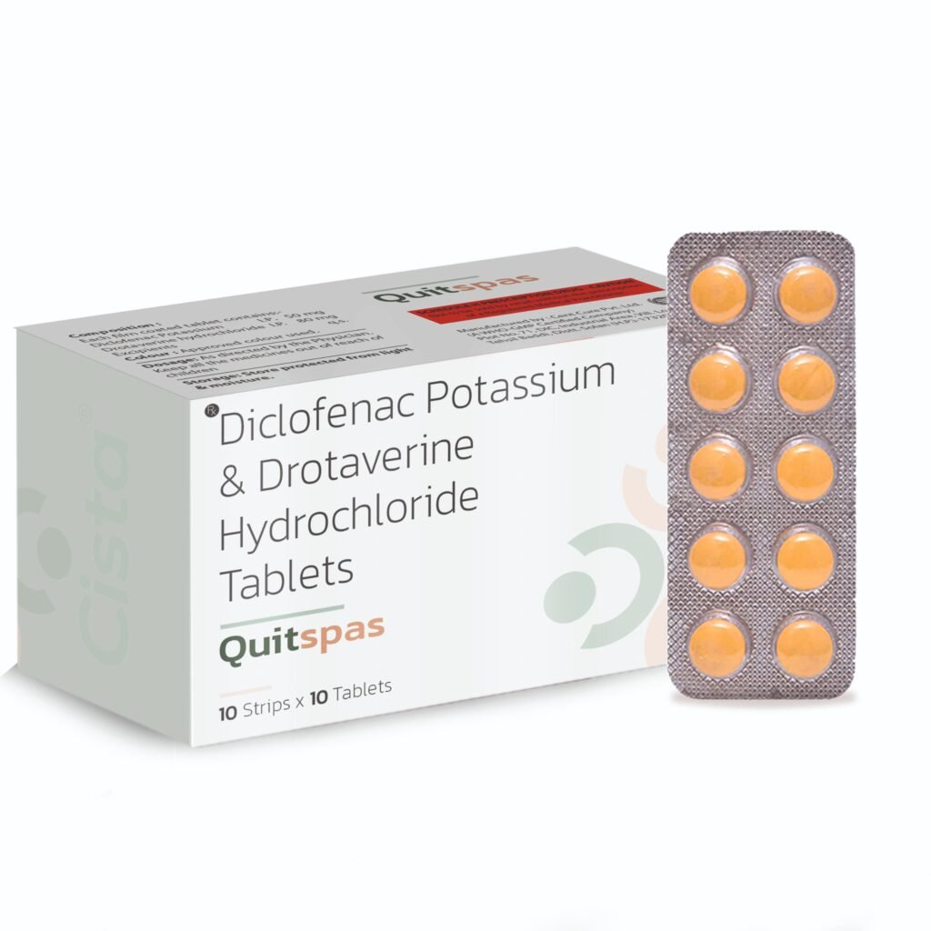 Diclofenac 50mg+ Drotaverine 80mg - Quitspas