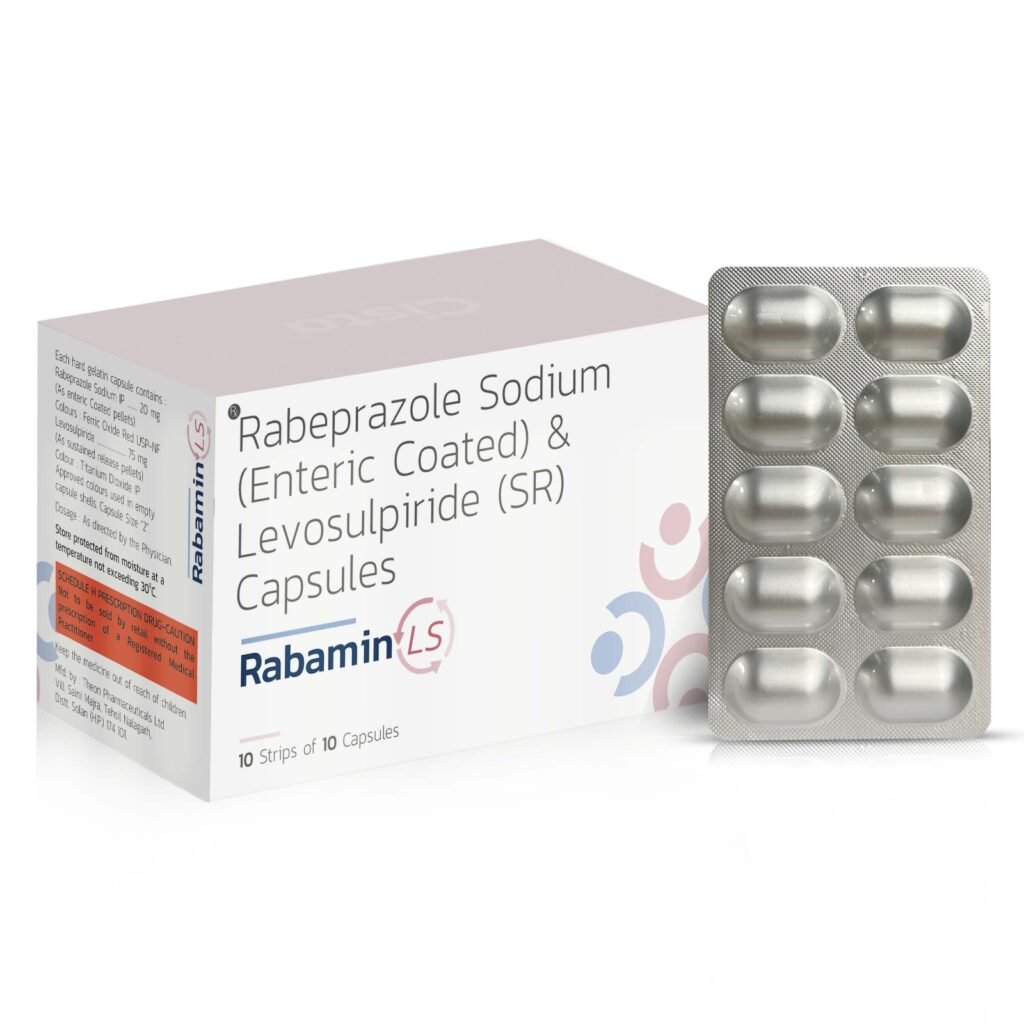 Rabeprazole Sodium 20 mg, Levosulpiride 75 mg - Rabamin-LS