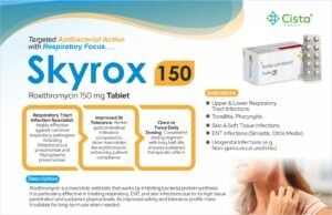 Roxithromycin 150 mg – Skyrox 150 — Roxithromycin 150 mg — Tablets