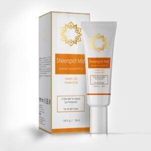 Vitamin C 2%, Vitamin E 0.5%, Cyclopentasiloxane, C12-15 Alkyl Benzoate, Octyl Methoxycinnamate, Octyl Salicylate, Octocrylene, Oxybenzone, Butyl Methoxybenzoylmethane, Tocopheryl Acetate & Perfume. – Sheerspot Mist — Vitamin C 2%, Vitamin E 0.5%, Cyclopentasiloxane, C12-15 Alkyl Benzoate, Octyl Methoxycinnamate, Octyl Salicylate, Octocrylene, Oxybenzone, Butyl Methoxybenzoylmethane, Tocopheryl Acetate & Perfume. — Face mist spf - 50