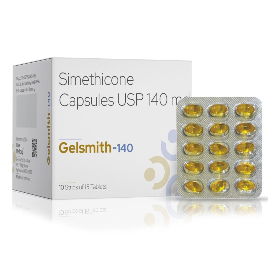 SIMETHICONE 140MG – Gelsmith 140 — SIMETHICONE 140MG — Soft gelatin capsules