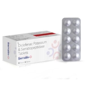 Serratiopeptidase 10mg + Diclofenac Potassium 50mg – Serralin-D — Serratiopeptidase 10mg + Diclofenac Potassium 50mg — Tablets
