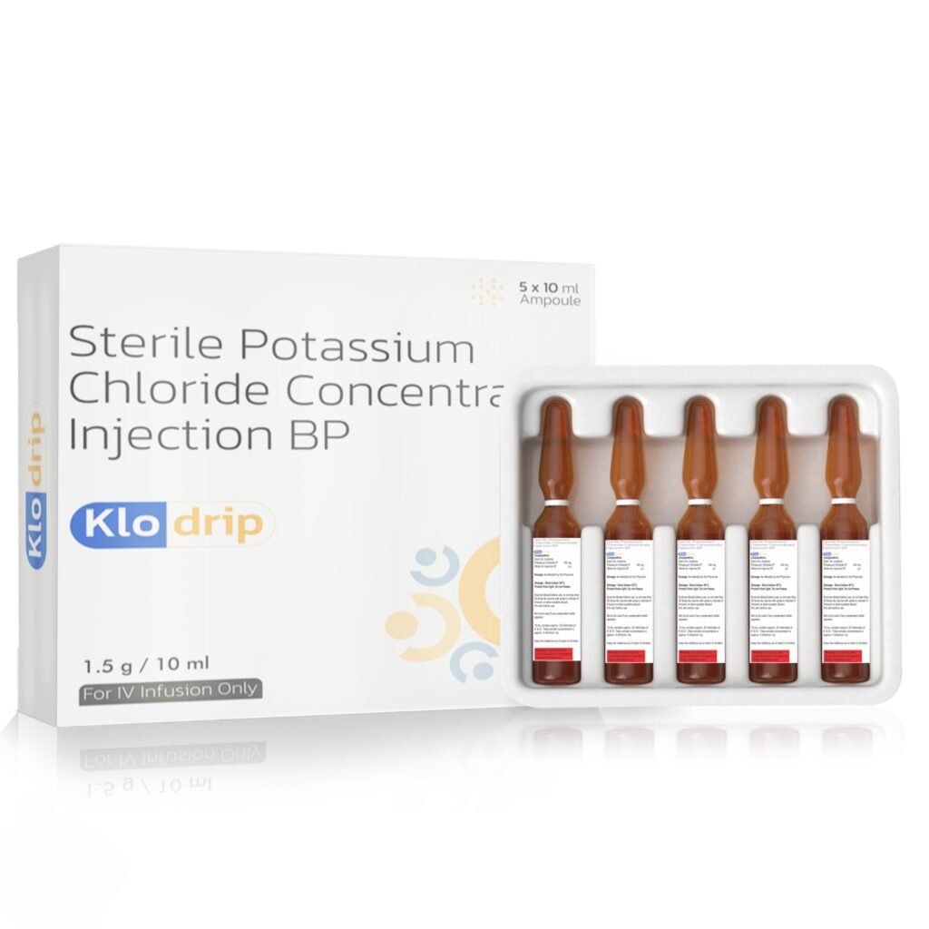 Sterile Potassium Chloride IP 150mg Concentrate Injection BP - Klo Drip