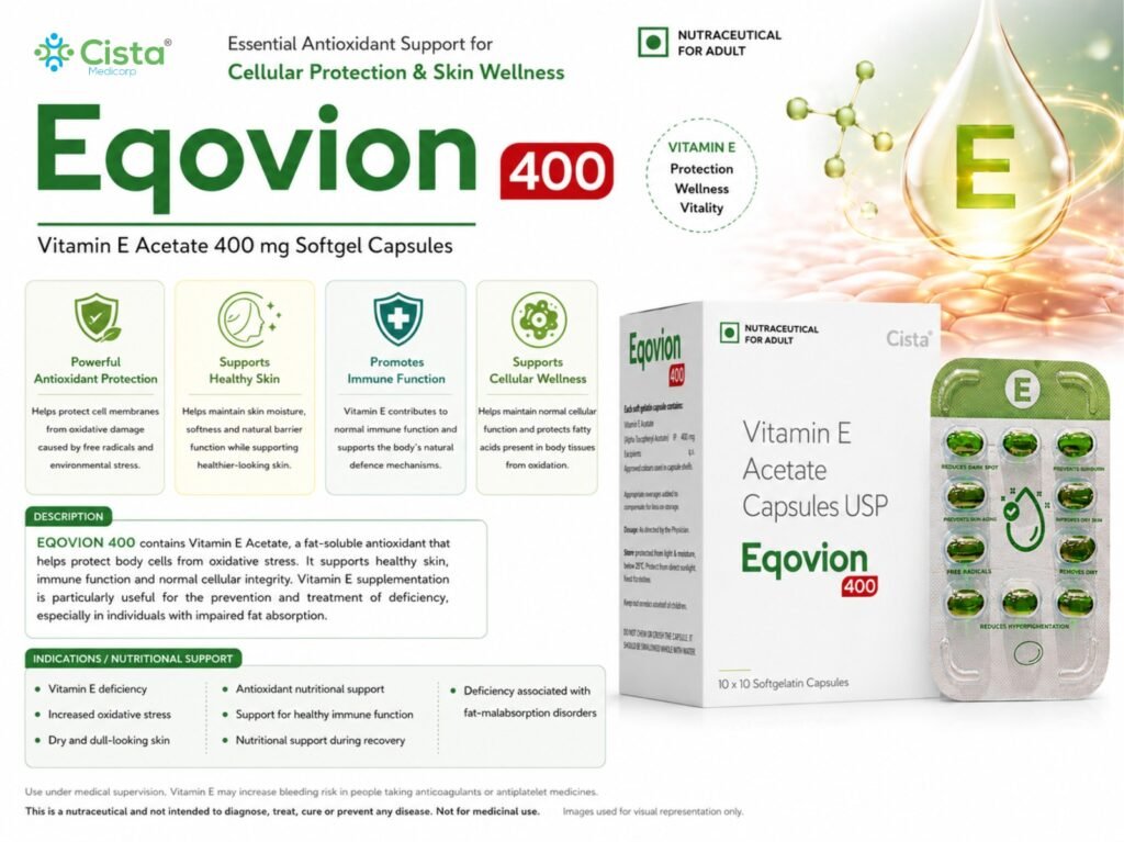 Vitamin E Acetate 400 mg-Eqovion - 400