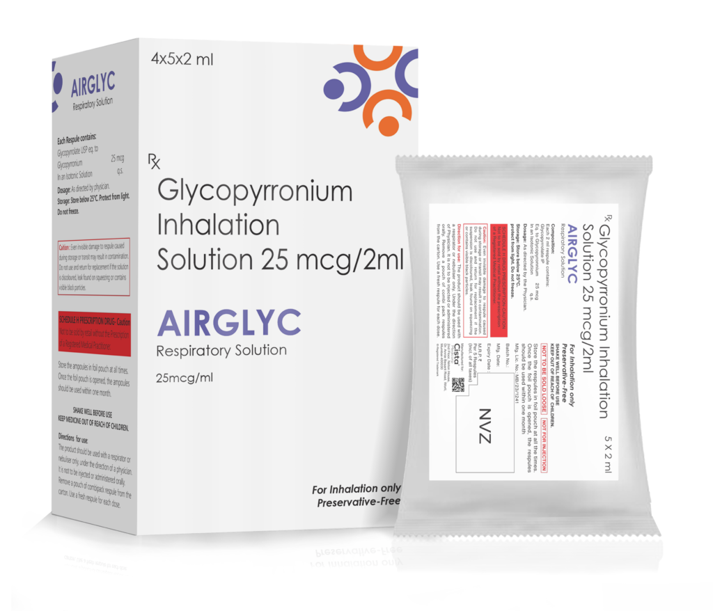 Glycopyrronium Inhalation Solution 25mcg - Airglyc