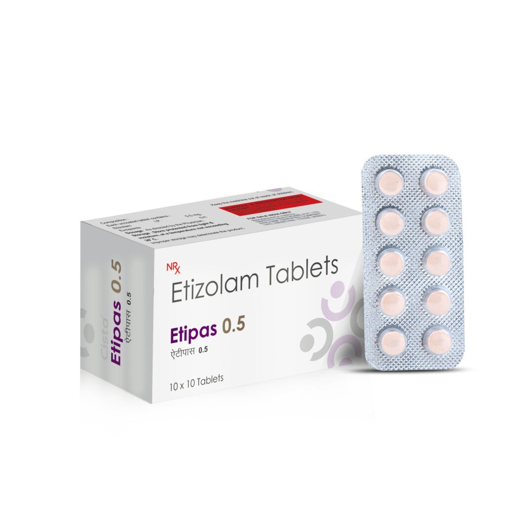 Etizolam 0.5 mg - Etipas-0.5