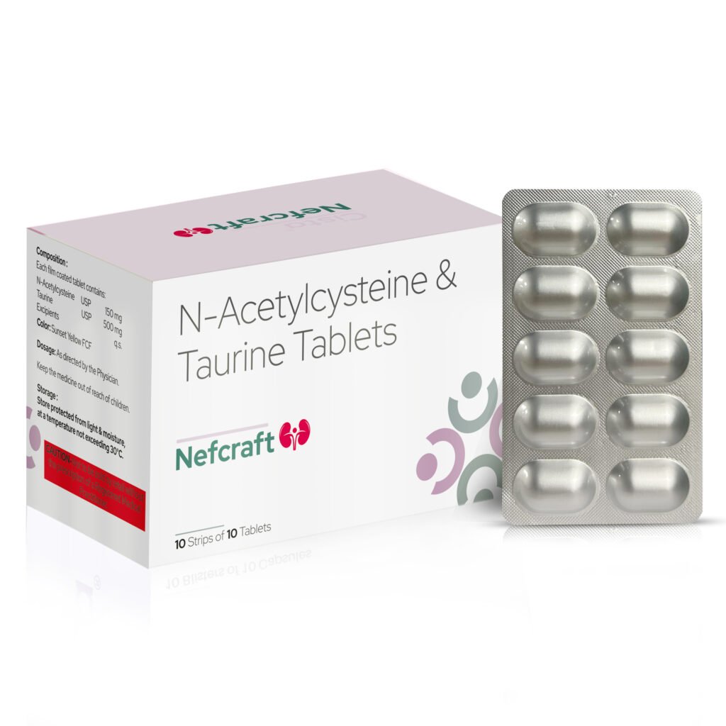 N-Acetylcysteine U.S.P. 150mg Taurine U.S.P. 500 mg - Nefcraft