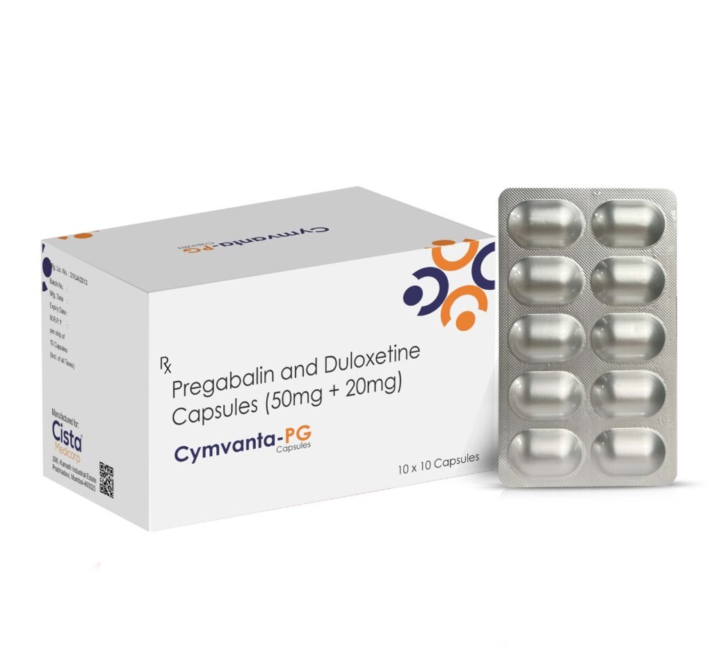 Pregabalin 50 mg + Duloxetine 20 mg - Cymvanta-PG