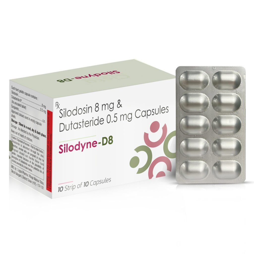 Silodosin 8 mg + Dutasteride 0.5 mg – Silodyne-D8 — Silodosin 8 mg + Dutasteride 0.5 mg — Capsules